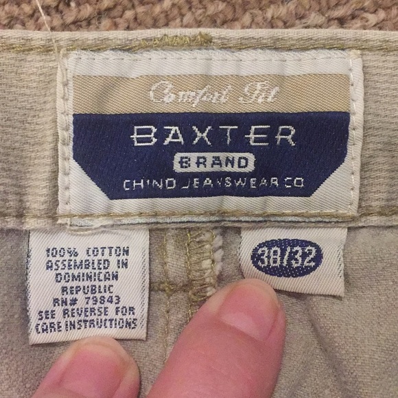 Men’s Tan 100% Cotton Baxter Comfort Fit Pants Size 38/32 - Picture 3 of 8